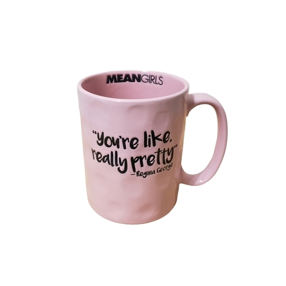 Pink Mean Girls Regina George "Young You're like really pretty" Mug - Picture 2 of 2